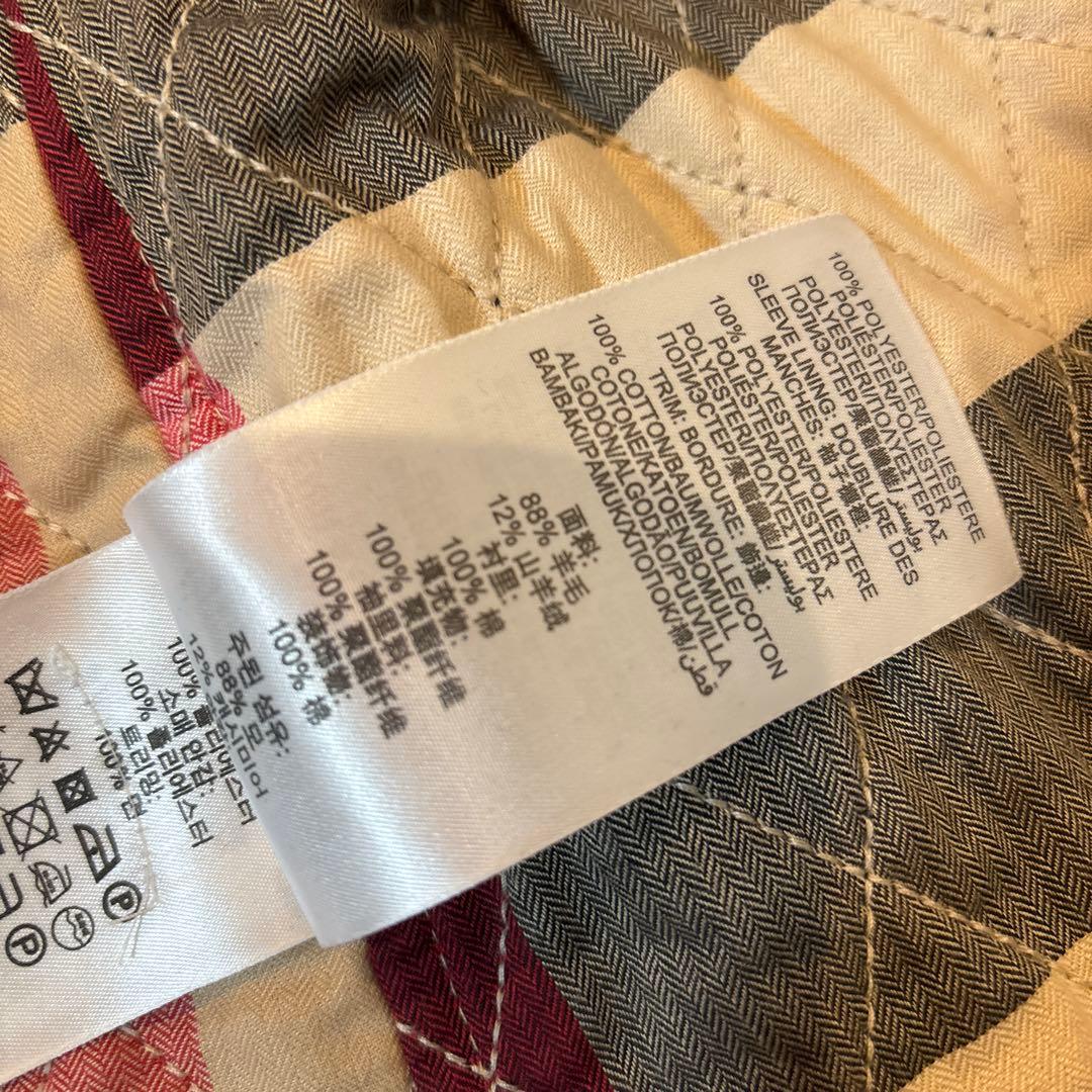 BURBERRY 子供用ネイビーウールコート 6Y