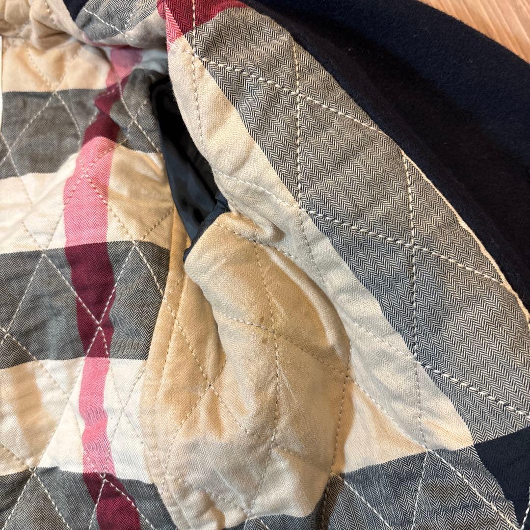 BURBERRY 子供用ネイビーウールコート 6Y