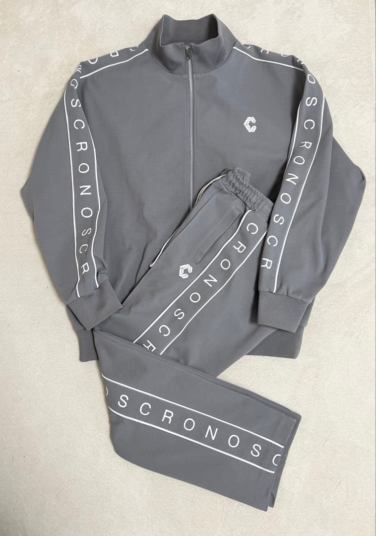 クロノス　CRONOS TRUCK JACKET-GRAY セットアップ　上下