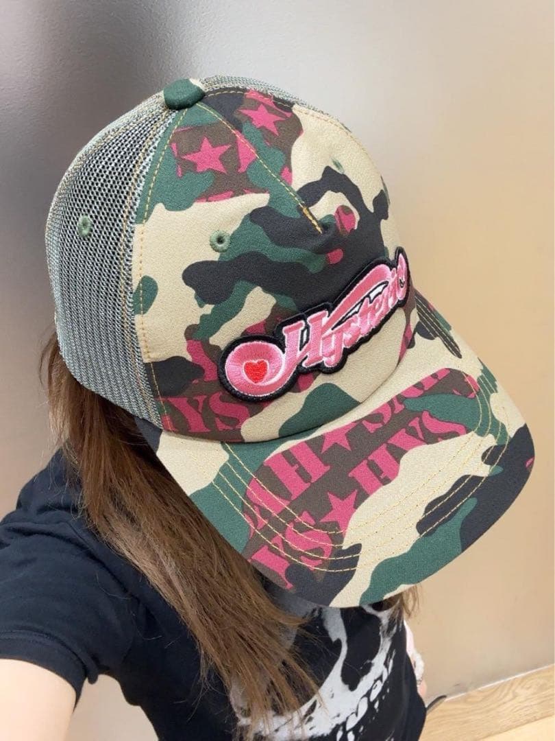大人気！ヒステリックグラマー メッシュキャップ【WOODLAND HYS】