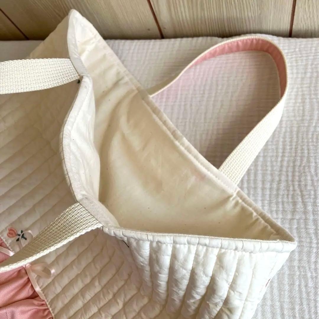 ヌビ ハート チューリップ レッスンバッグ 入園入学 ピンク 体操着袋 上履き袋