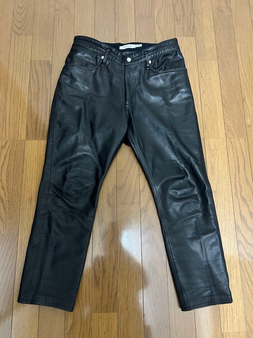 パンツ nonnative DWELLER DROPPED FIT COWLEATHER