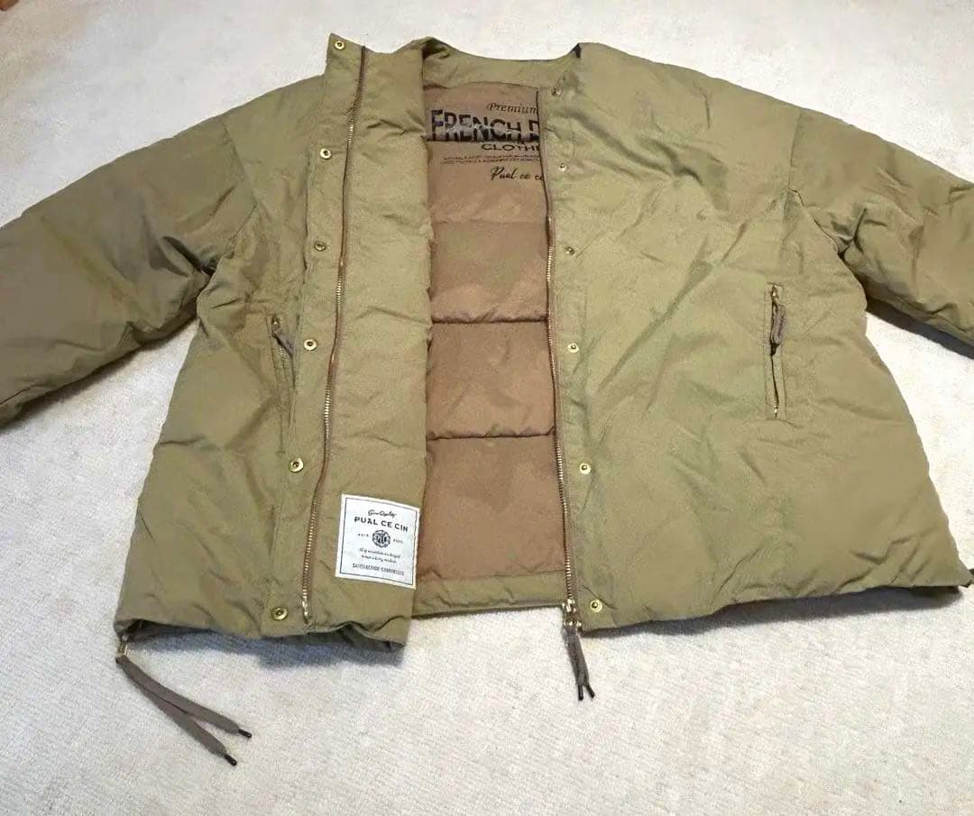 PUAL CE CIN フレンチダックダウン サイドジップジャケット