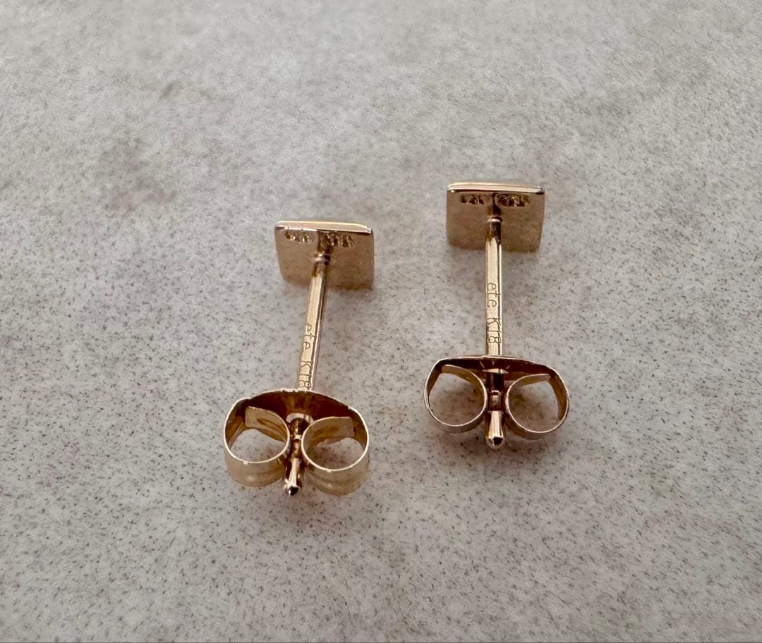 ete ピアス スタッズ k18 925 イエローゴールド エテ