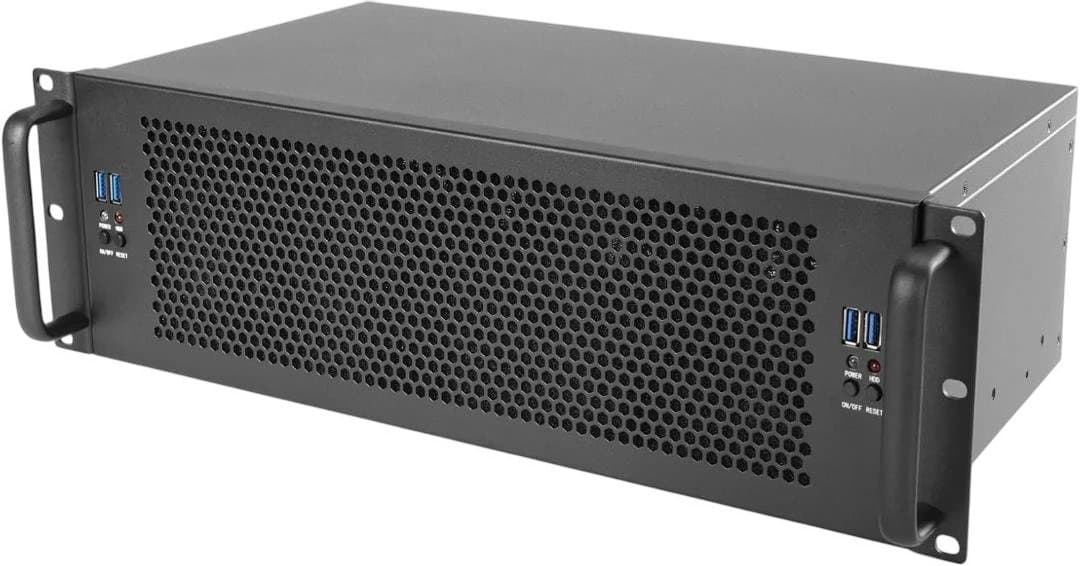 【新品】 3U ラックマウントサーバー ケース ブラック 19インチ