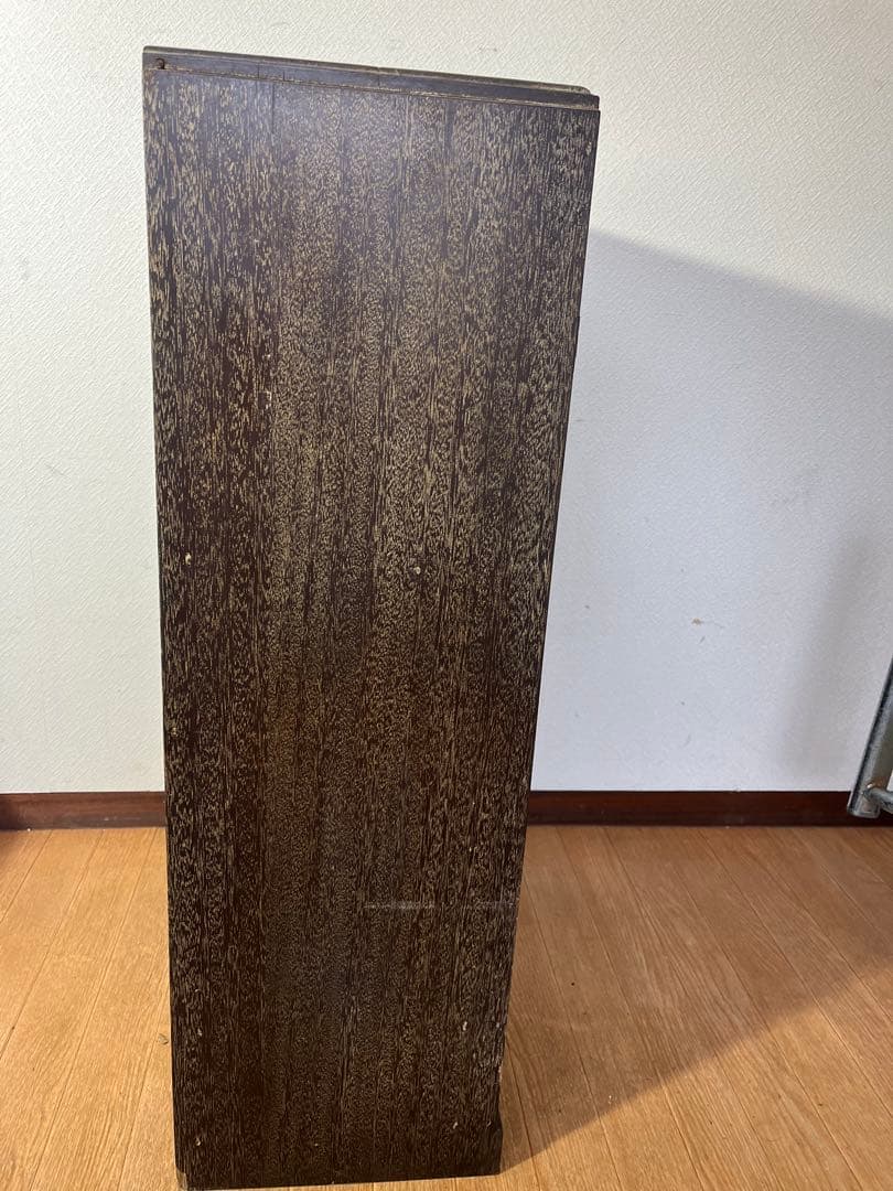 ダイヤガラス 本棚 水屋 小ぶり ブック棚 キャビネット 昭和レトロ 透かし彫り