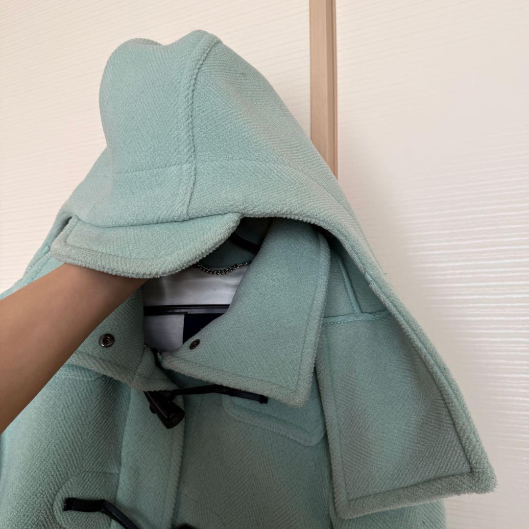 BURBERRY ミントグリーンダッフルコート