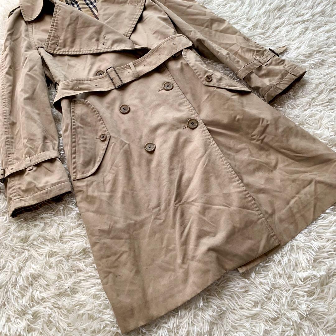 Burberry バーバリー ベルト付 トレンチコート ノバチェック ベージュ