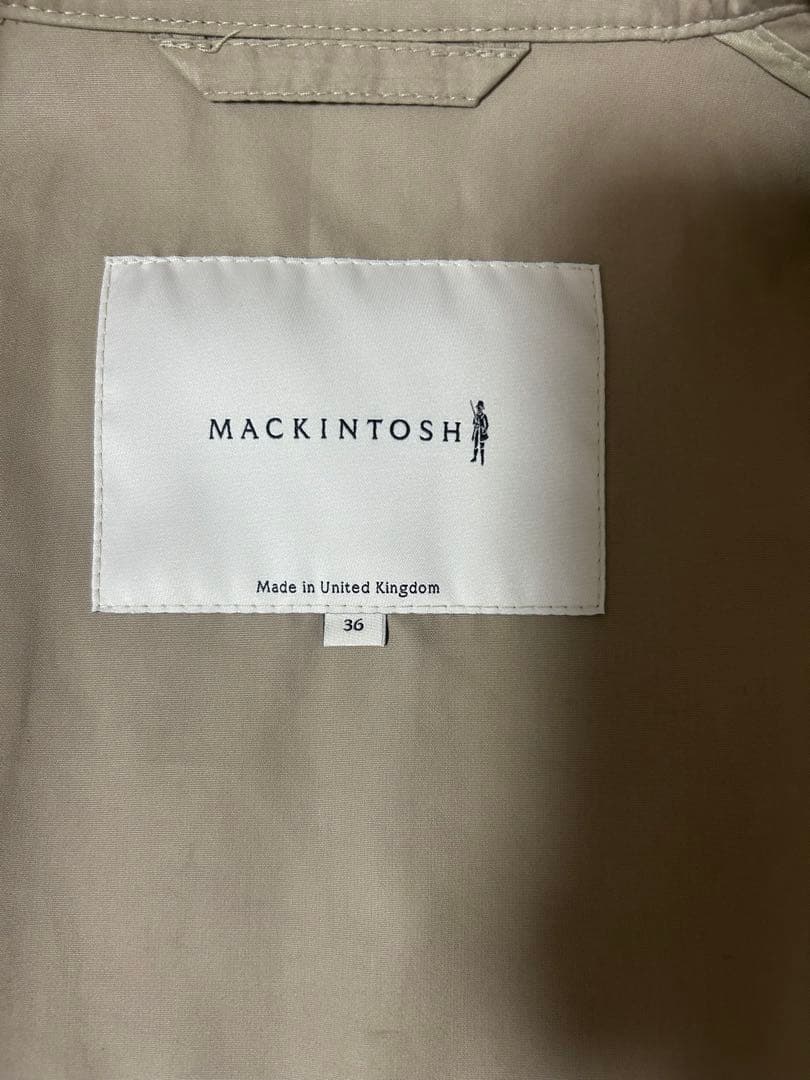 美品 MACKINTOSH ベージュ ステンカラーコート　マッキントッシュ