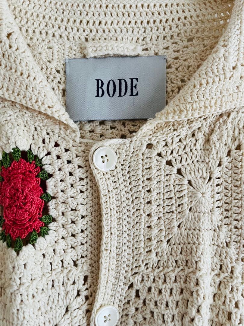 トップス BODE crochet rosette cardigan