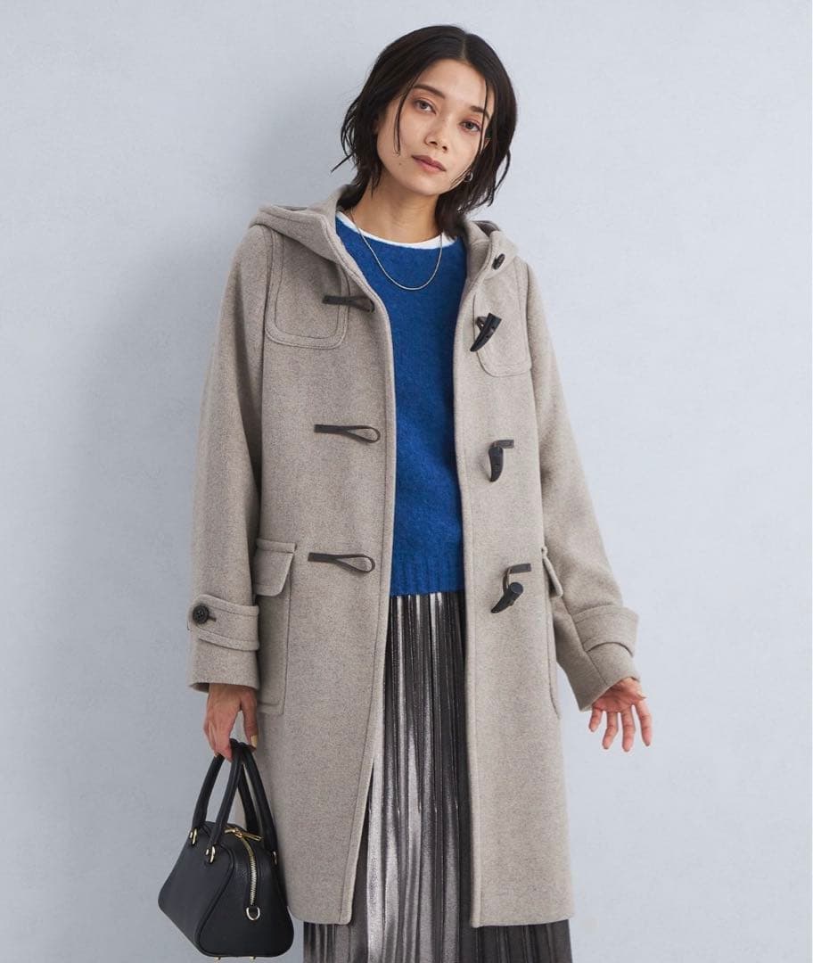 試着のみgreen label relaxing ロングダッフルコート40サイズ