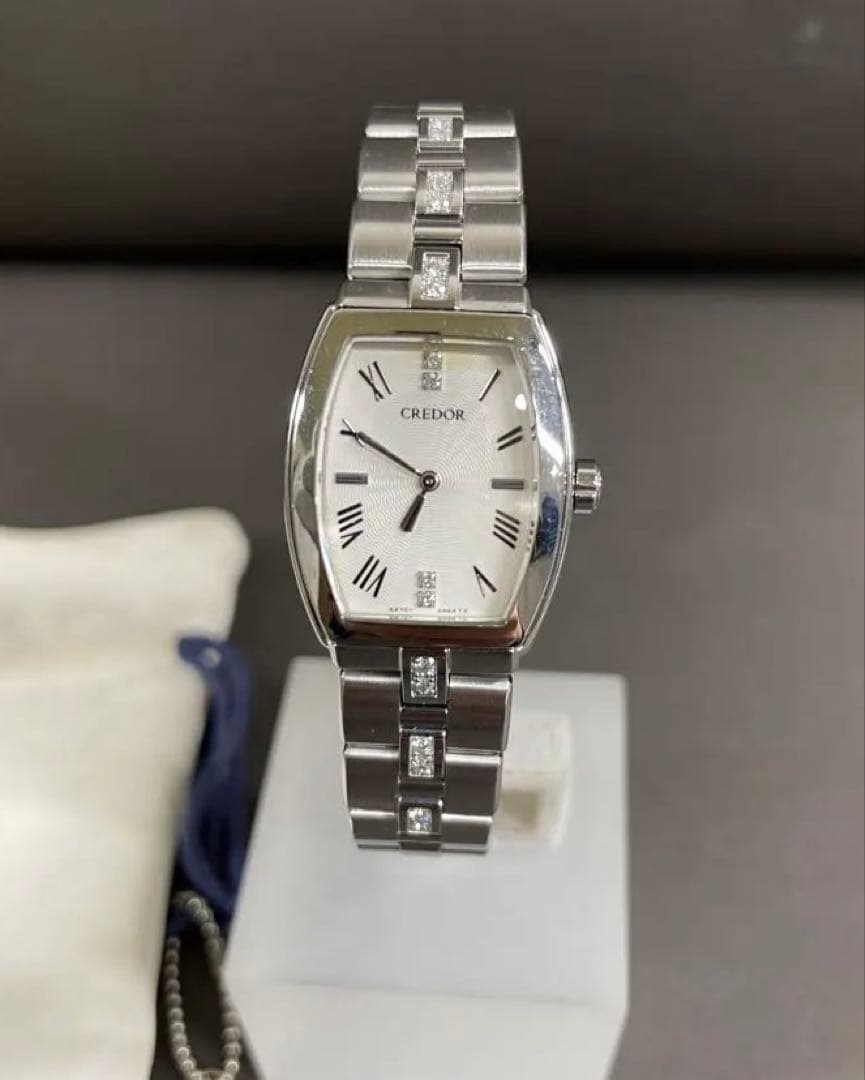 SEIKO CREDOR AQUAシルバー腕時計 レディース 稼働品