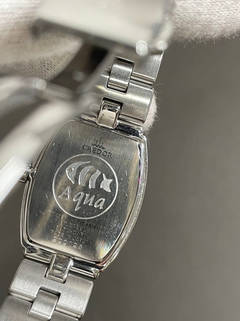 SEIKO CREDOR AQUAシルバー腕時計 レディース 稼働品