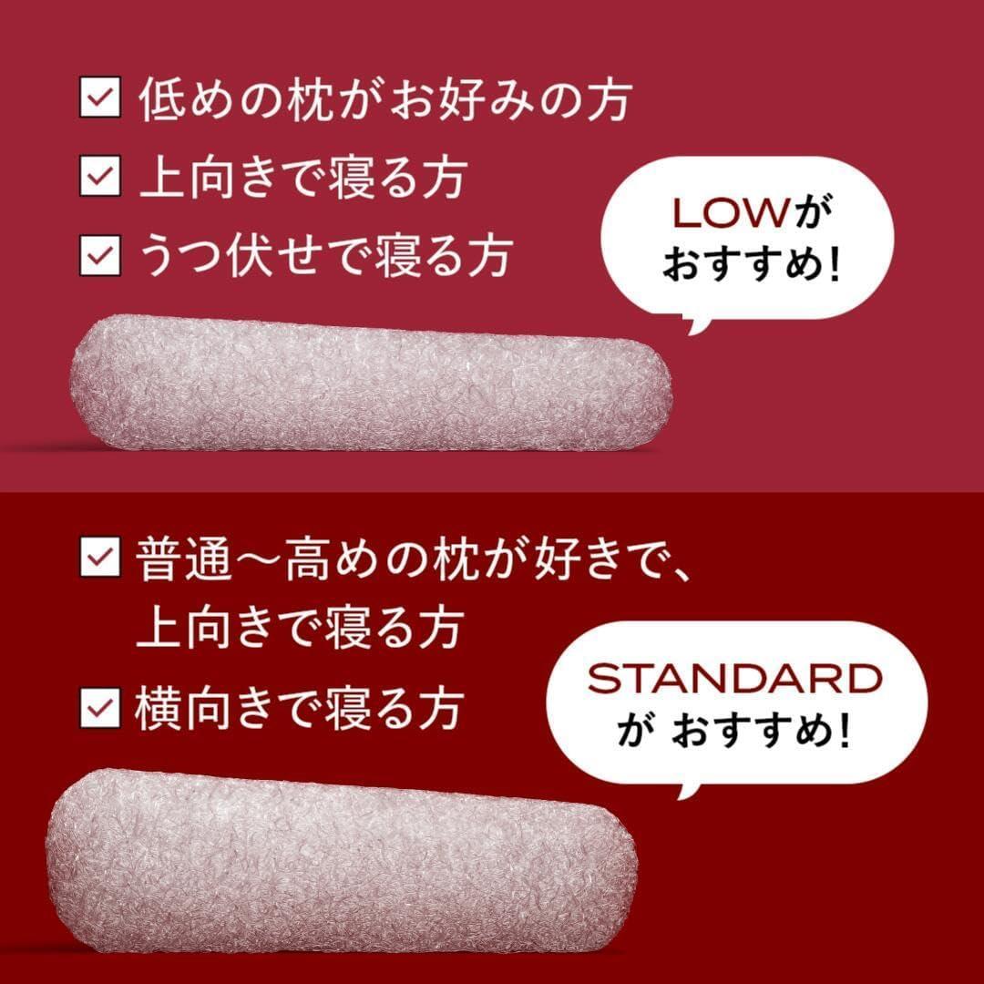 ブレインスリープ ピロー LOW (7グラデーション) ＋ピロー カバー ２枚