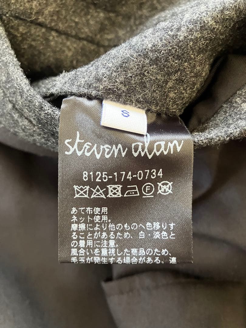 steven alanトップメルトンバルマカーンコート Sサイズ
