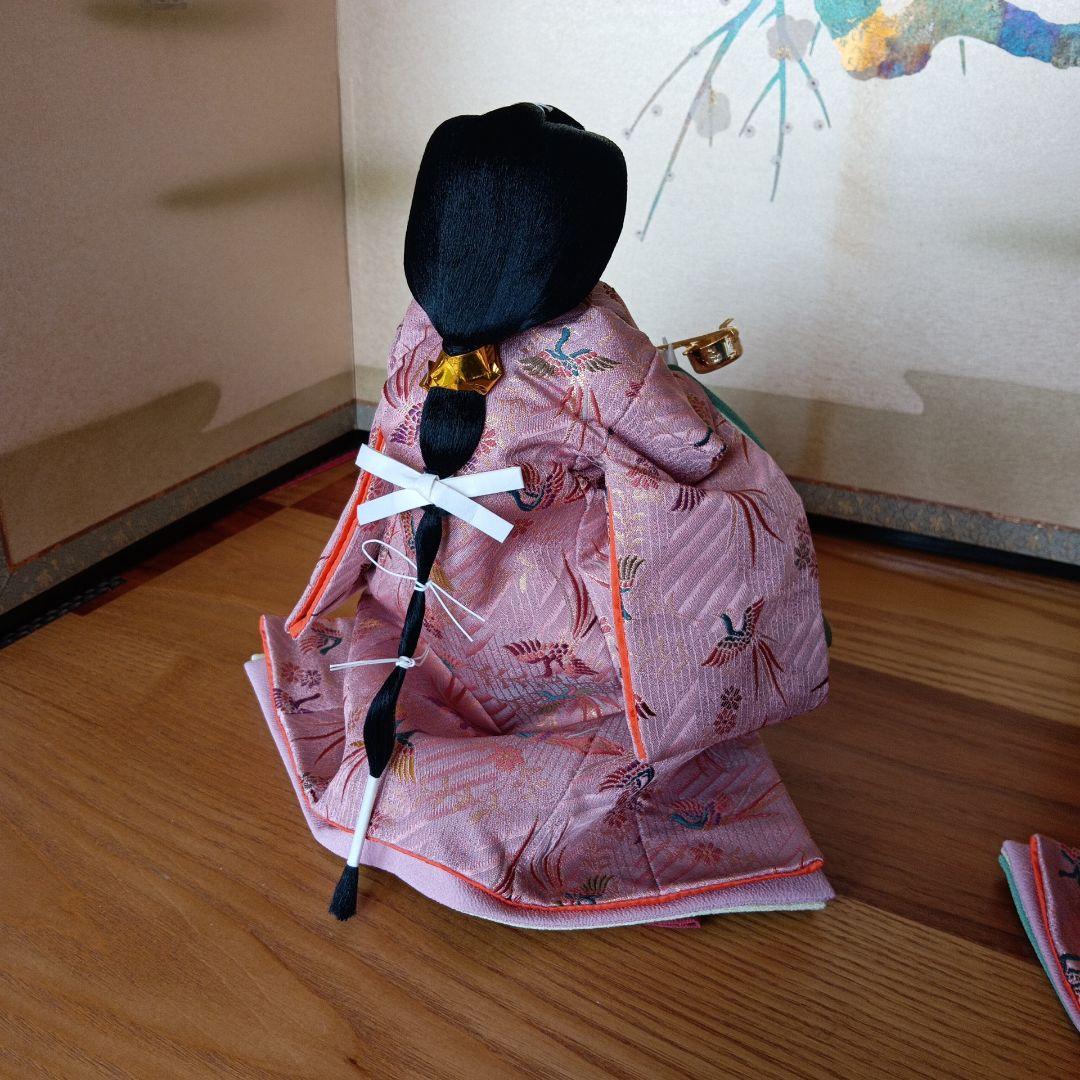 京雛人形 三人官女 ☆豪華京錦織仕上☆