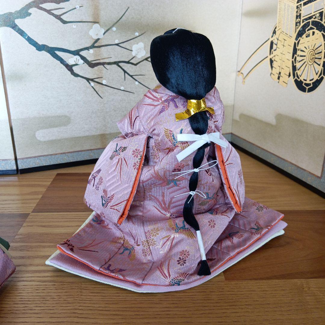 京雛人形 三人官女 ☆豪華京錦織仕上☆