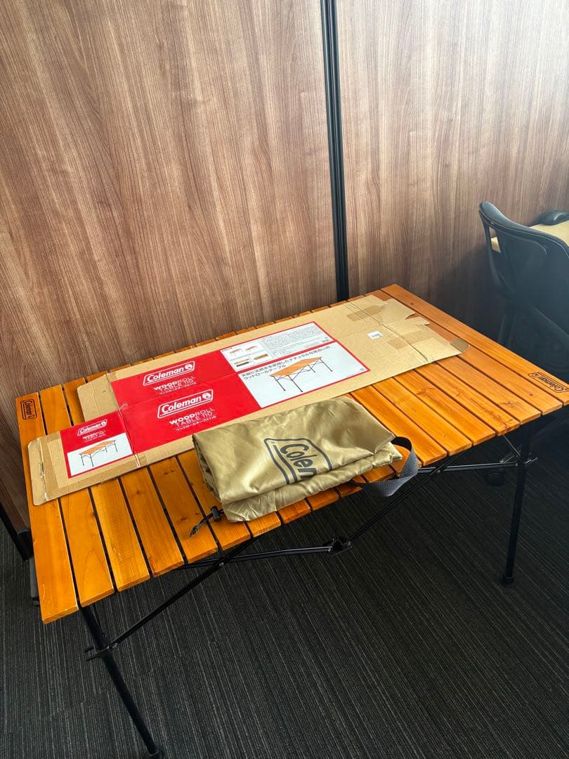 【アルペンアウトドアーズ限定】コールマン ウッドロールテーブル110
