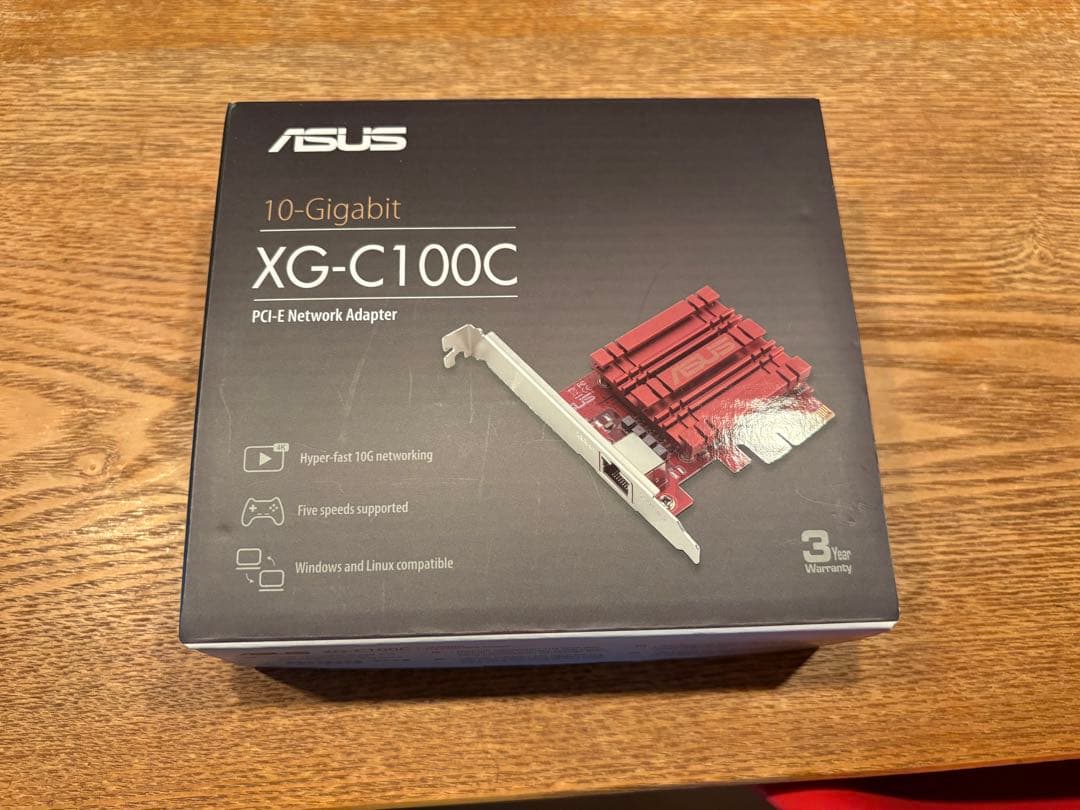 ASUS XG-C100C V3 10G LANカードネットワークアダプター