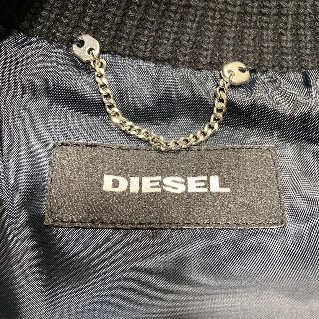 極美品✨DIESEL ディーゼル レザージャケット ブルゾン 切替 Mサイズ相当