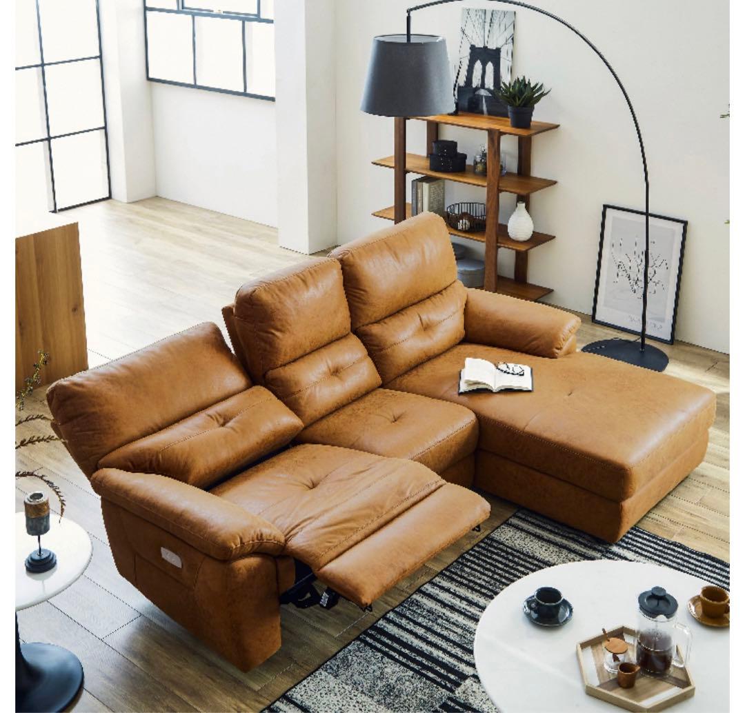 【たろうページ】RELAXFORM ドラゴ カウチソファ 電動 ソファ