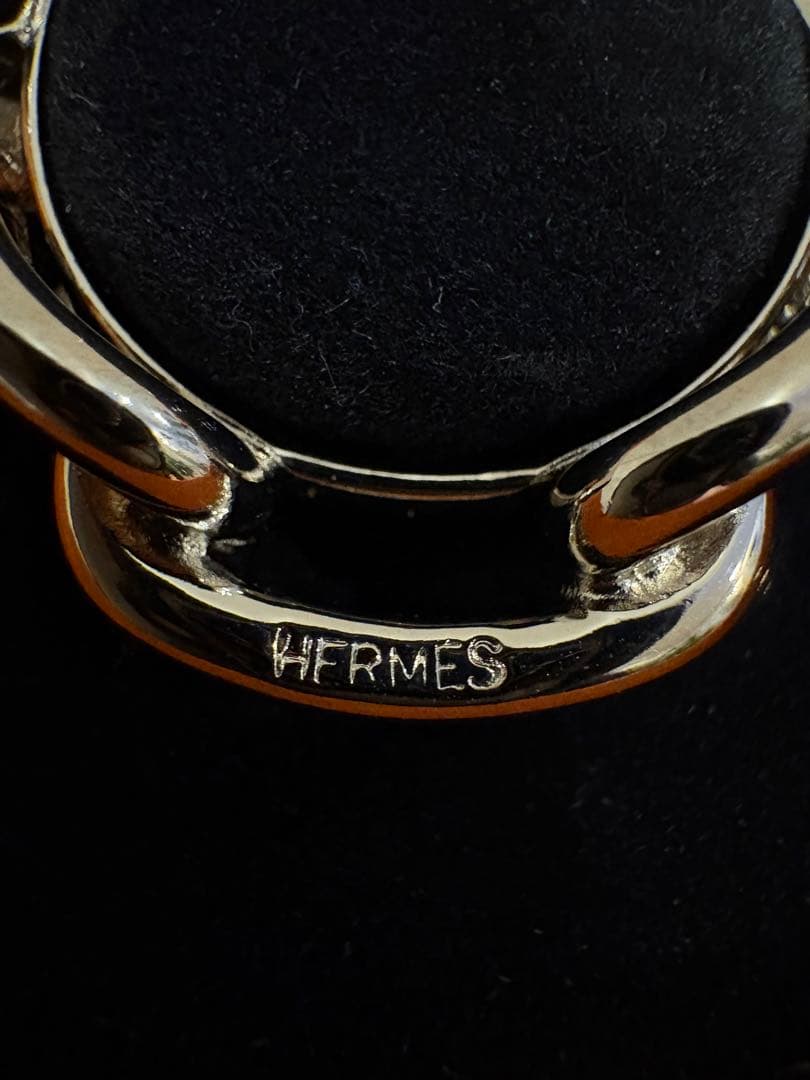HERMES シェーヌダンクル　スカーフリング　(シルバー)