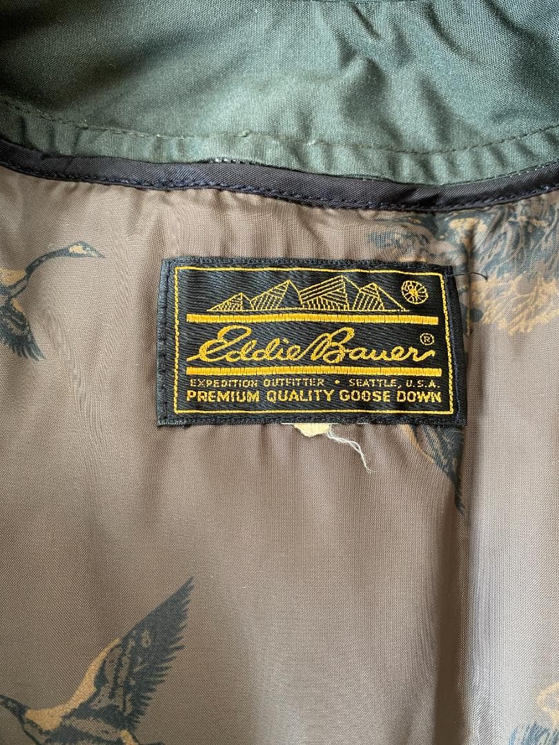 Eddie Bauer ステンカラーコート オリーブグリーン ビンテージ