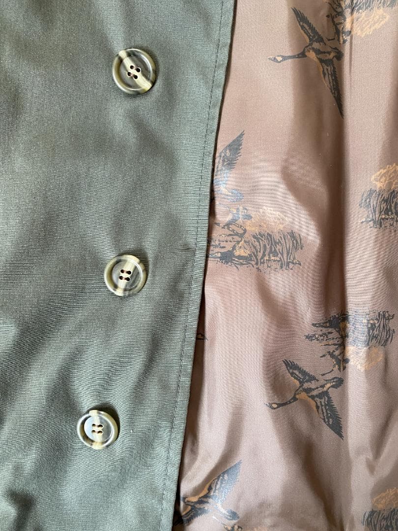 Eddie Bauer ステンカラーコート オリーブグリーン ビンテージ