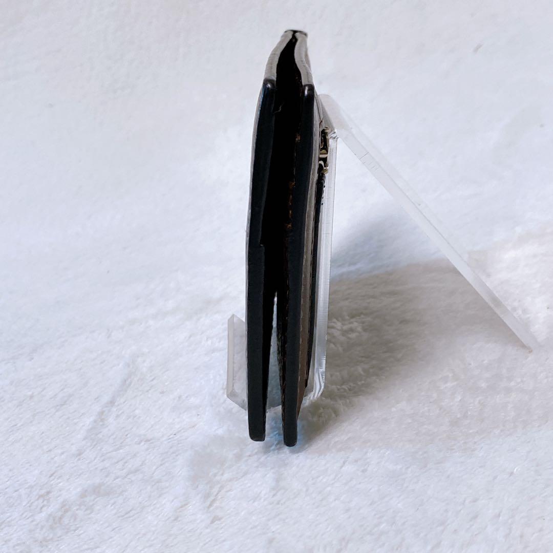 美品　土屋鞄　マネークリップウォレット　ダークブラウン　小銭入れ　カードポケット