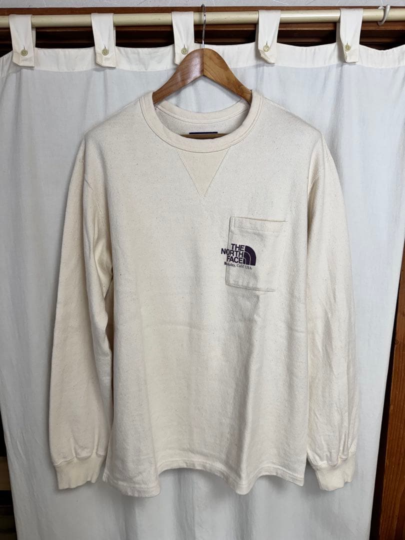 TNFPL フィールド ロング スリーブ グラフィック ティー ナチュラル L