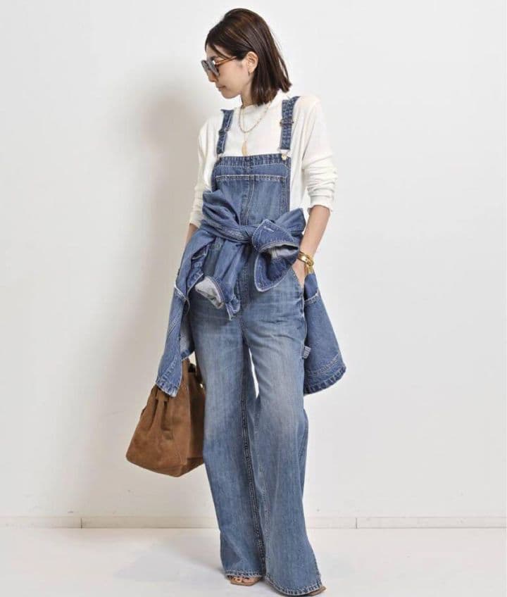 L'Appartement RED CARDデニムオーバーオール