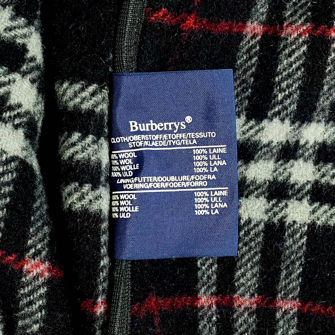 Burberrys バーバリー ダッフルコート ノバチェック ネイビー XL
