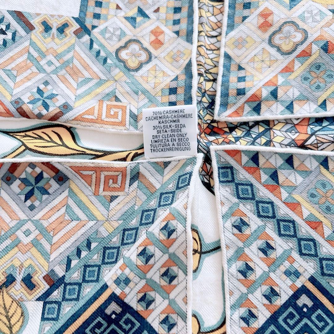 てまり　エルメス HERMES カレジェアン140 ジャガーとハチドリ