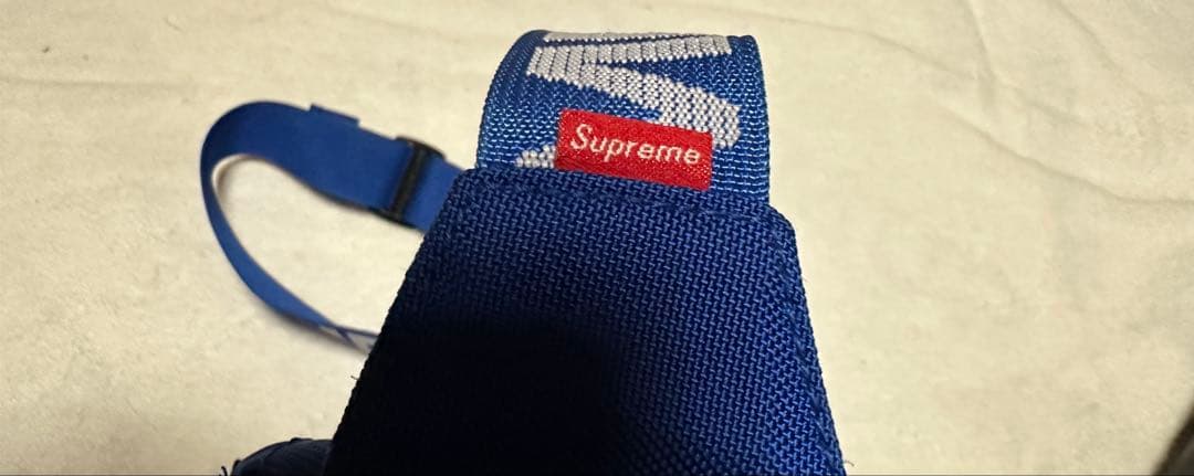 supreme シュプリーム 18ss ウエストバッグ ブルー 美品