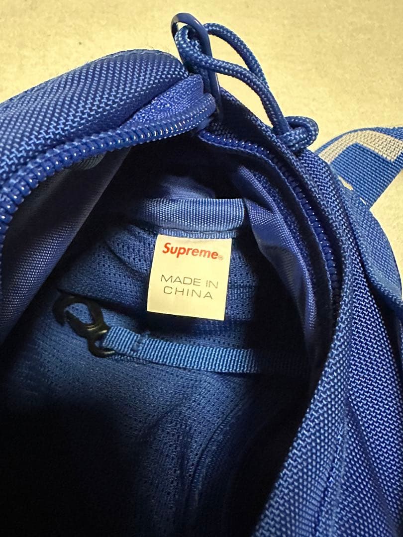 supreme シュプリーム 18ss ウエストバッグ ブルー 美品