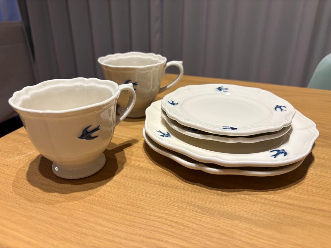 Studio m' EARLY BIRD お皿4枚＋マグ2脚