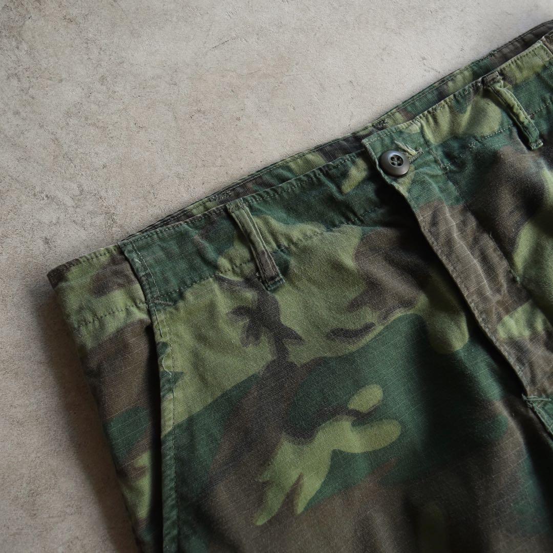 60s 米軍実物 ERDL ジャングルファティーグ 迷彩 S-S ヴィンテージ