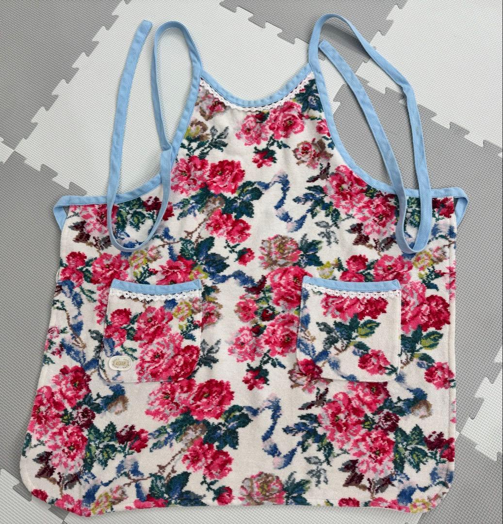フェイラー　エプロン　花柄　美品