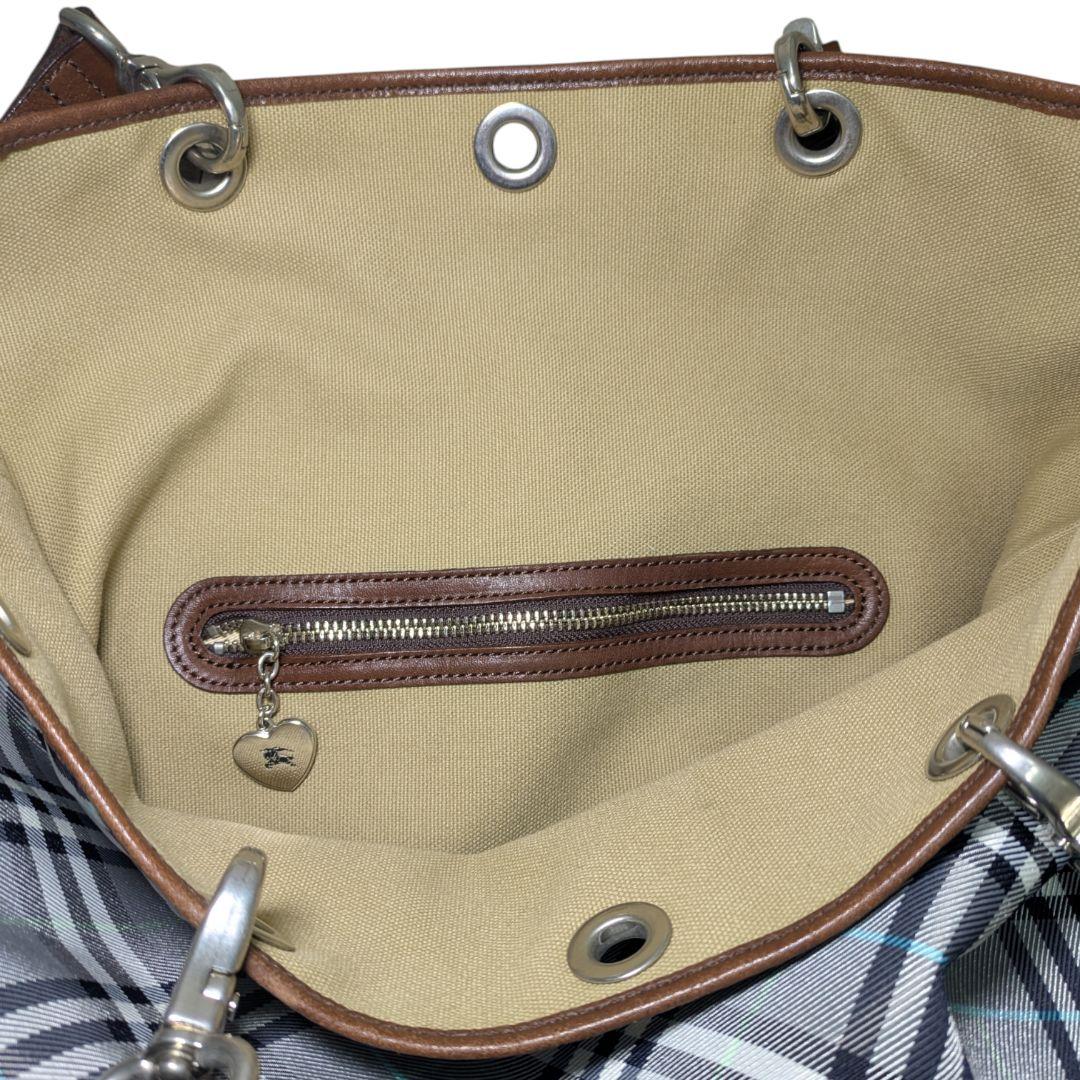 バーバリー リバーシブル トートバッグ ノバチェック ホースロゴ 肩掛け A4