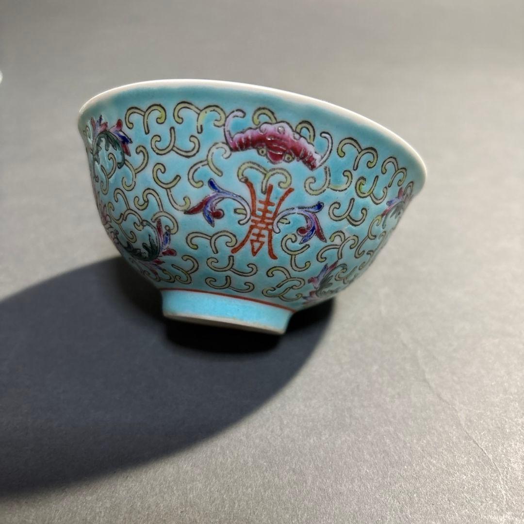 中国景徳鎮製　煎茶碗　５客