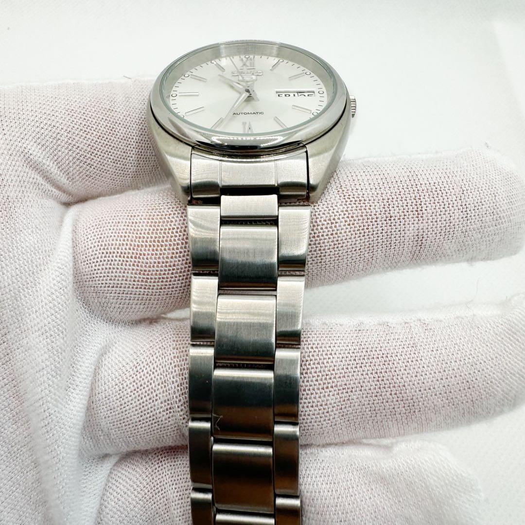 SEIKO5 腕時計 スケルトン　自動巻き ステンレス　シルバー　7S26
