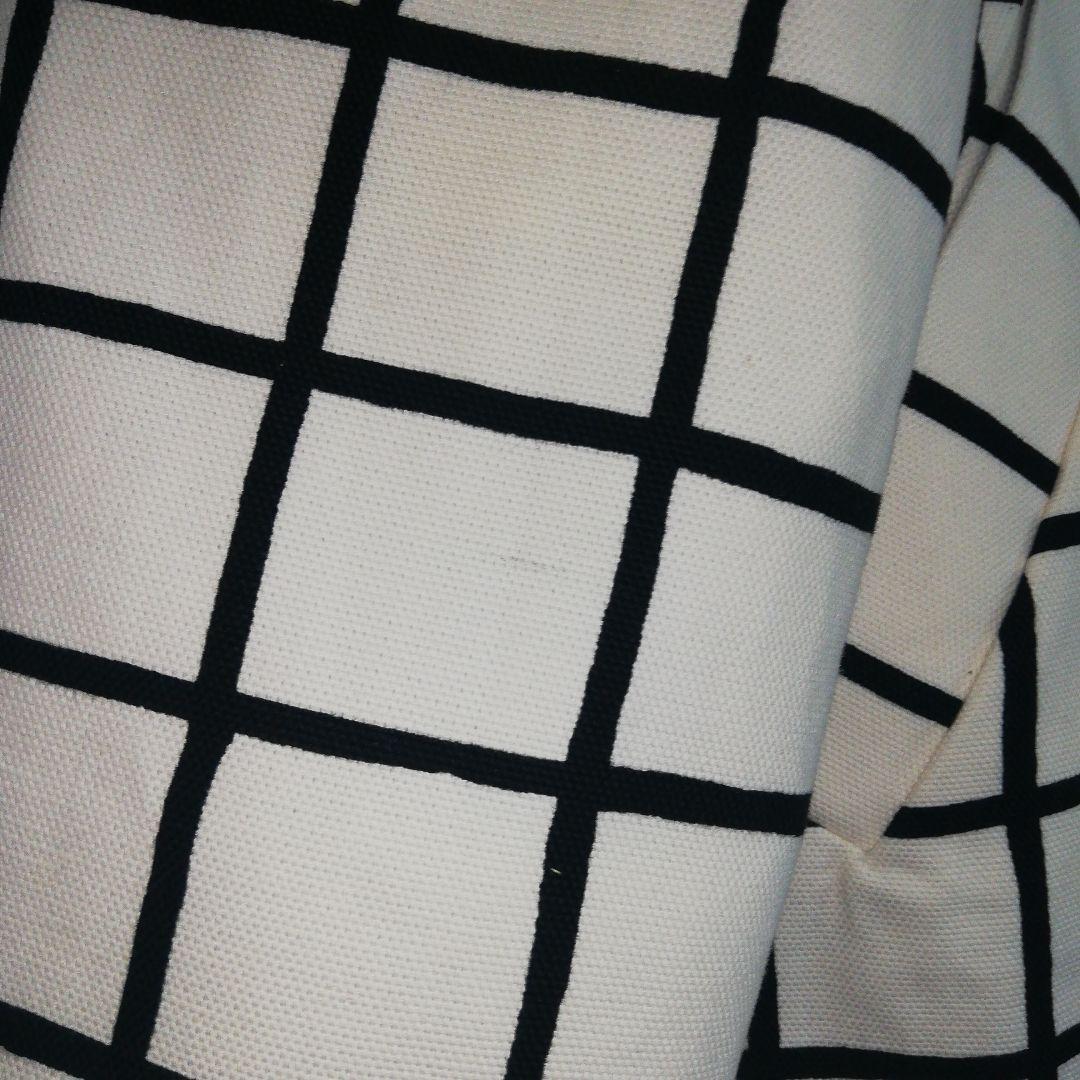 marimekko ステンカラーコート ホワイト 白 チェック マリメッコ 34