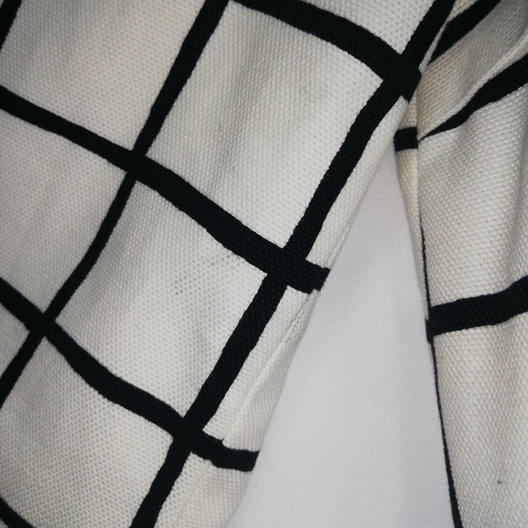 marimekko ステンカラーコート ホワイト 白 チェック マリメッコ 34