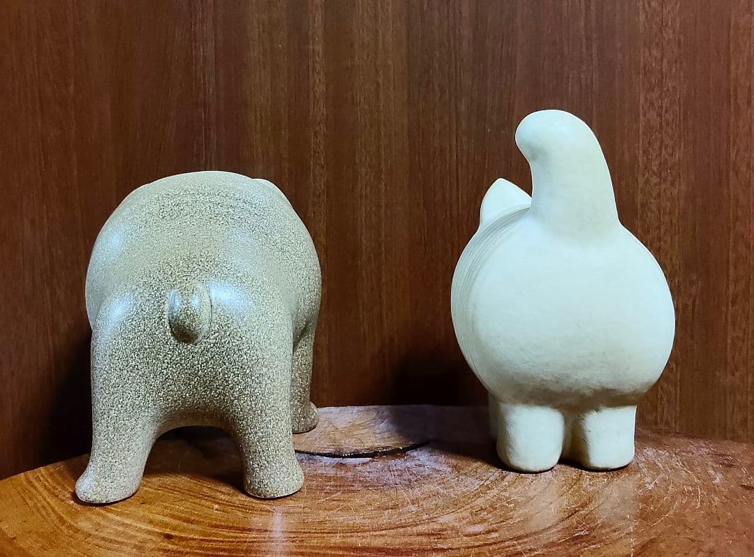 リサラーソン　ディエチキャット＆ケンネルブルドッグ　北欧　美品