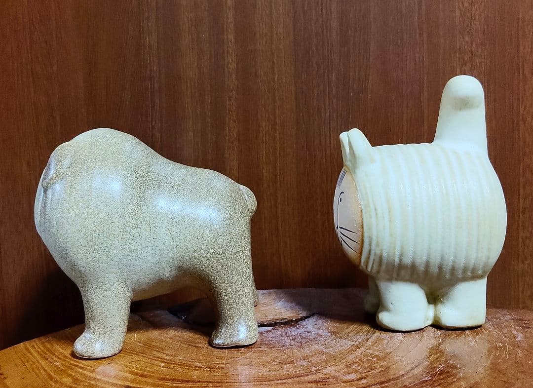 リサラーソン　ディエチキャット＆ケンネルブルドッグ　北欧　美品