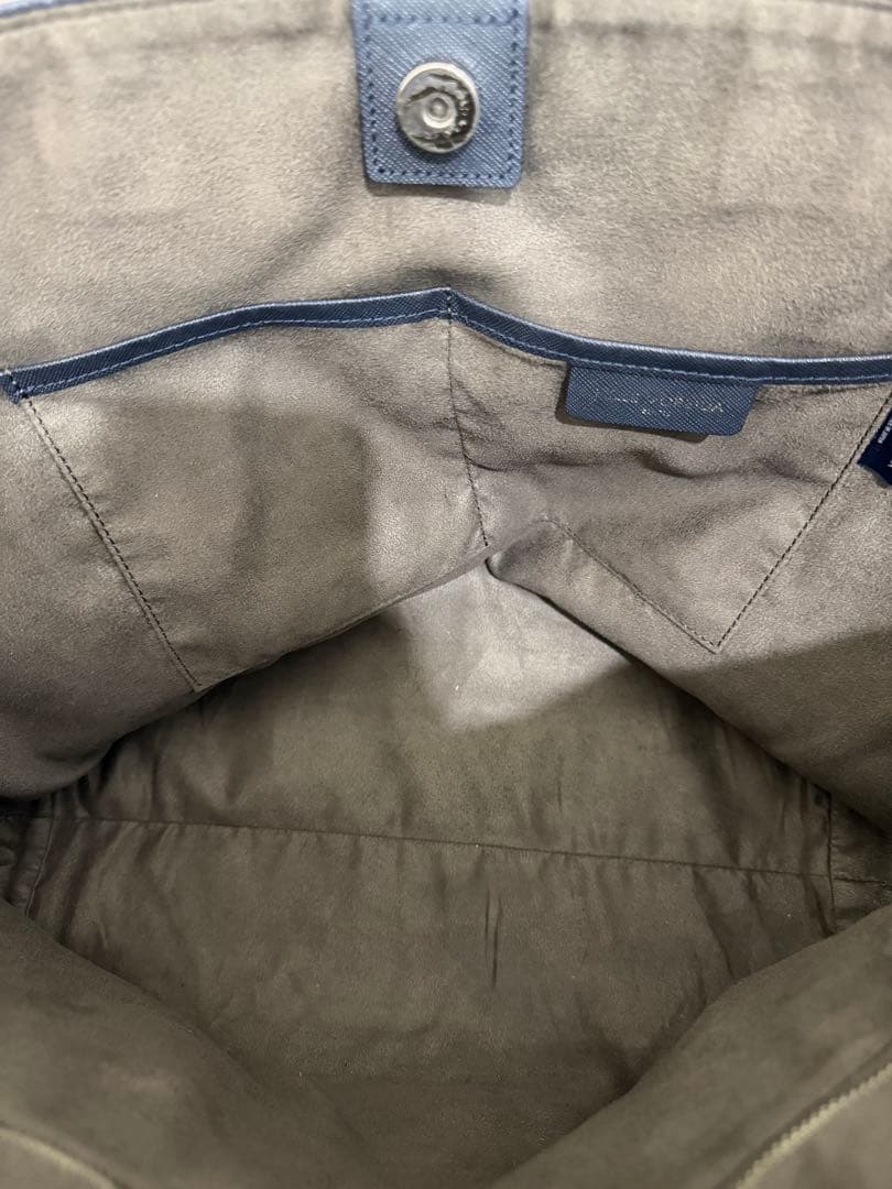 PELLE MORBIDA PMO-CA113 ネイビー トートバッグ