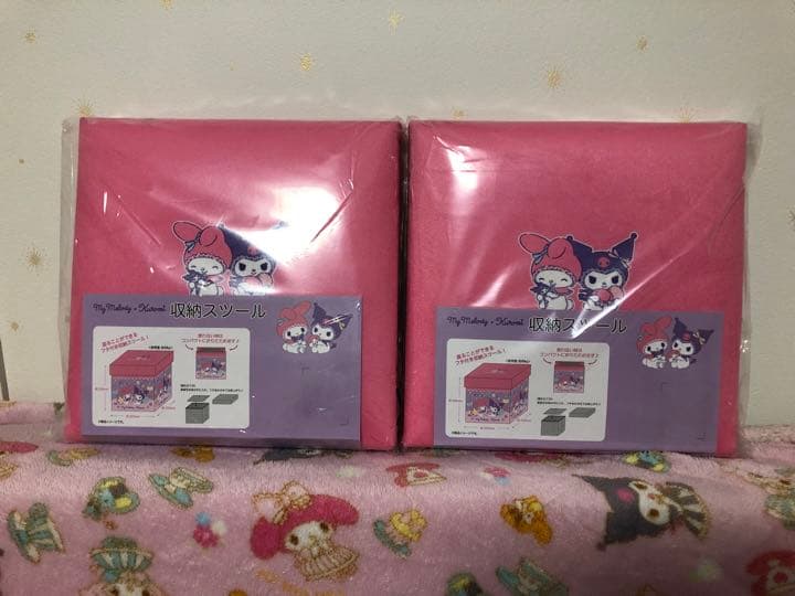 sanrio サンリオ クロミ マイメロディ 収納スツール ピンク 2個セット