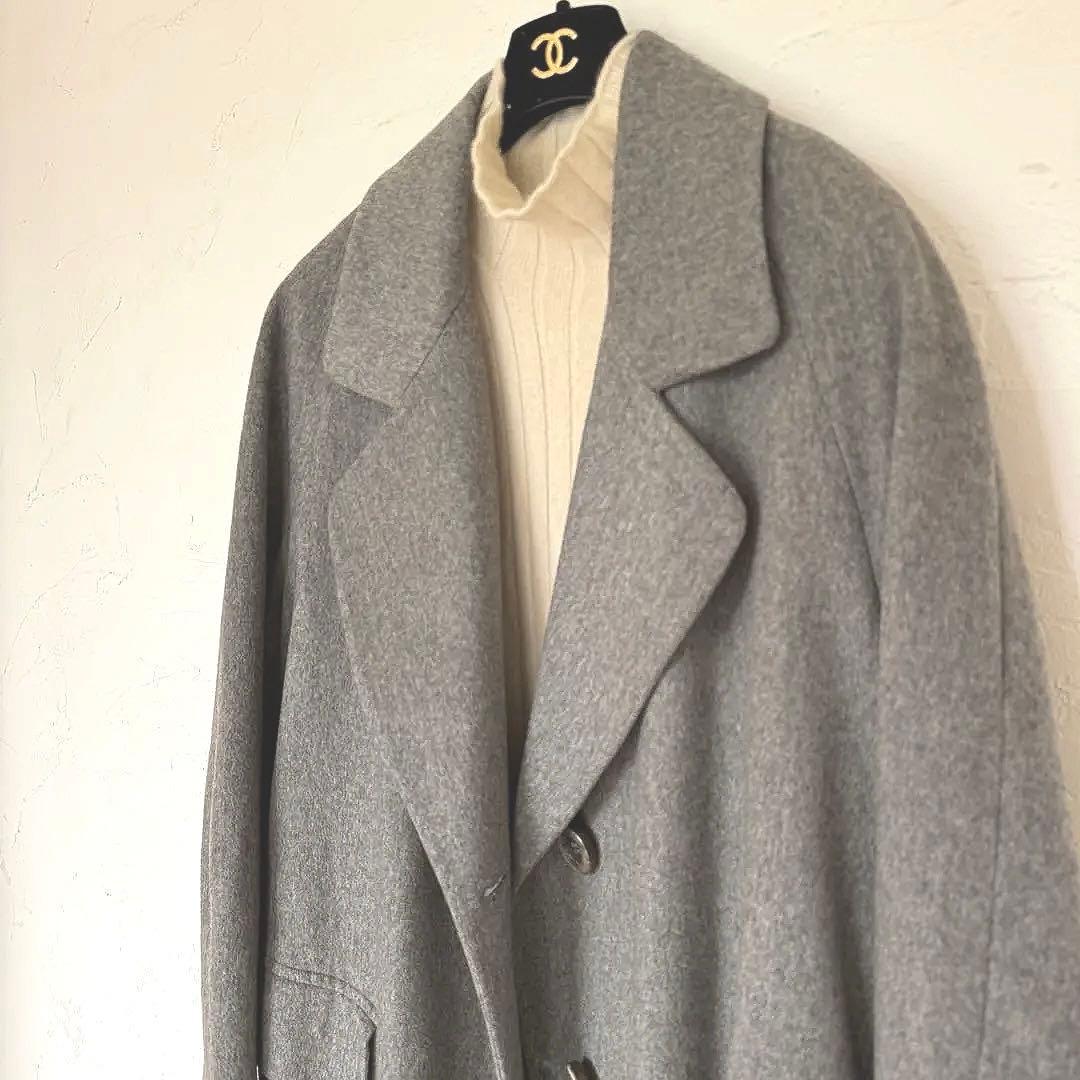 美品❗️イタリア製ピュアカシミヤ　ロングコート