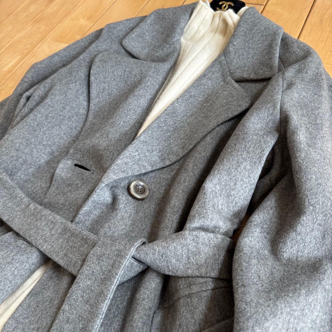 美品❗️イタリア製ピュアカシミヤ　ロングコート