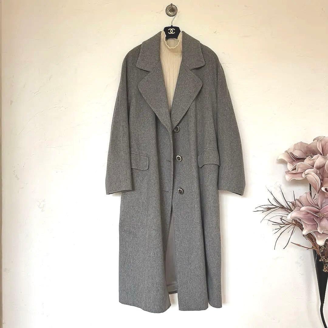 美品❗️イタリア製ピュアカシミヤ　ロングコート